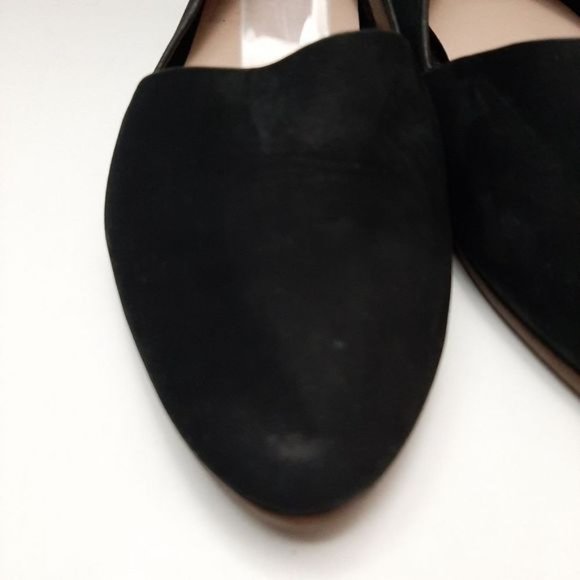ALDO D'orsay Ballet Flats Slip-On Suede Leather Shoes Black Sz 6.5 - Picture 8 of 16